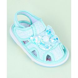 Cute Walk by Babyhug Sandals With Butterfly Applique & Velcro Closure - Purple