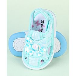 Cute Walk by Babyhug Sandals With Butterfly Applique & Velcro Closure - Purple