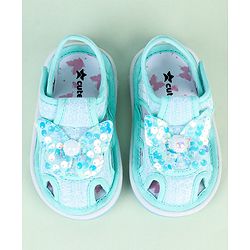 Cute Walk by Babyhug Sandals With Butterfly Applique & Velcro Closure - Purple