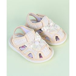 Cute Walk by Babyhug Sandals With Butterfly Applique & Velcro Closure - Purple