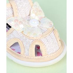 Cute Walk by Babyhug Sandals With Butterfly Applique & Velcro Closure - Purple
