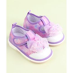 Cute Walk by Babyhug Velcro Closure Sandals with Bow Applique - Aqua Blue