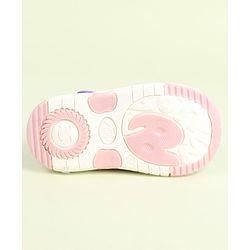 Cute Walk by Babyhug Velcro Closure Sandals with Bow Applique - Aqua Blue
