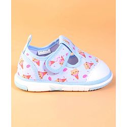 Cute Walk by Babyhug Velcro Closure Casual Shoes With Unicorn Print - Purple