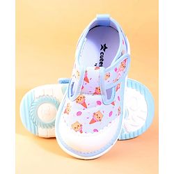 Cute Walk by Babyhug Velcro Closure Casual Shoes With Unicorn Print - Purple
