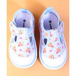 Cute Walk by Babyhug Velcro Closure Casual Shoes With Unicorn Print - Purple