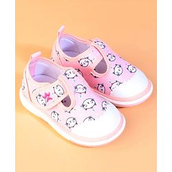 Cute Walk by Babyhug Velcro Closure Casual Shoes With Unicorn Print - Purple