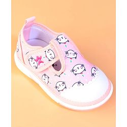 Cute Walk by Babyhug Velcro Closure Casual Shoes With Unicorn Print - Purple
