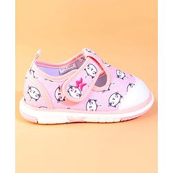 Cute Walk by Babyhug Velcro Closure Casual Shoes With Unicorn Print - Purple