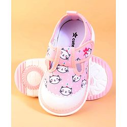Cute Walk by Babyhug Velcro Closure Casual Shoes With Unicorn Print - Purple