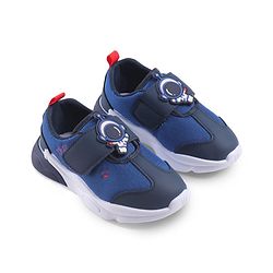 Cute Walk by Babyhug Sneaker Shoes With Velcro Closure & Astronaut Applique - Blue