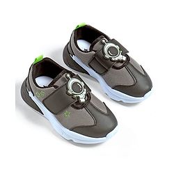 Cute Walk by Babyhug Sneaker Shoes With Velcro Closure & Astronaut Applique - Blue