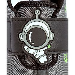 Cute Walk by Babyhug Sneaker Shoes With Velcro Closure & Astronaut Applique - Blue