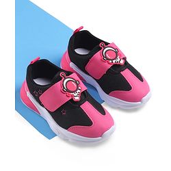 Cute Walk by Babyhug Sneaker Shoes With Velcro Closure & Astronaut Applique - Blue