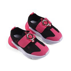 Cute Walk by Babyhug Sneaker Shoes With Velcro Closure & Astronaut Applique - Blue