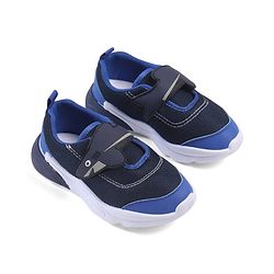 Cute Walk by Babyhug Velcro Closure Sneaker with Fish Applique - Blue