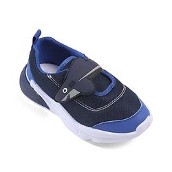 Cute Walk by Babyhug Velcro Closure Sneaker with Fish Applique - Blue