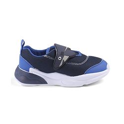 Cute Walk by Babyhug Velcro Closure Sneaker with Fish Applique - Blue