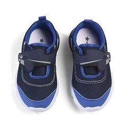 Cute Walk by Babyhug Velcro Closure Sneaker with Fish Applique - Blue