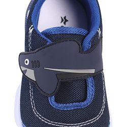 Cute Walk by Babyhug Velcro Closure Sneaker with Fish Applique - Blue
