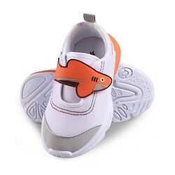 Cute Walk by Babyhug Velcro Closure Sneaker with Fish Applique - Blue