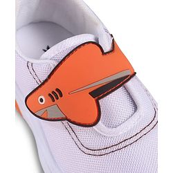 Cute Walk by Babyhug Velcro Closure Sneaker with Fish Applique - Blue