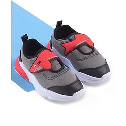 Cute Walk by Babyhug Velcro Closure Sneaker with Fish Applique - Blue