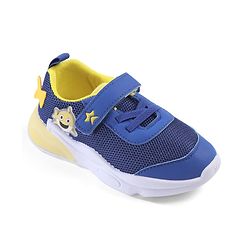 Cute Walk by Babyhug Velcro Closure Sneaker with Animal Applique - Blue