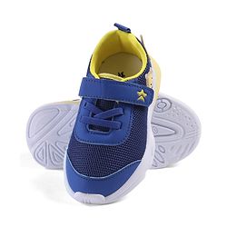 Cute Walk by Babyhug Velcro Closure Sneaker with Animal Applique - Blue