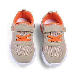 Cute Walk by Babyhug Velcro Closure Sneaker with Animal Applique - Blue