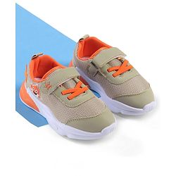 Cute Walk by Babyhug Velcro Closure Sneaker with Animal Applique - Blue