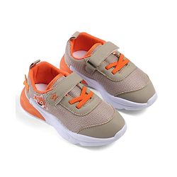 Cute Walk by Babyhug Velcro Closure Sneaker with Animal Applique - Blue