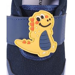 Cute Walk by Babyhug Velcro Closure Sneaker with Dino Applique - Red