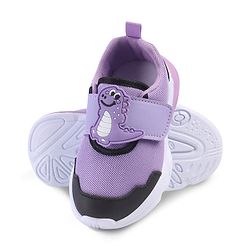 Cute Walk by Babyhug Velcro Closure Sneaker with Dino Applique - Red