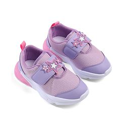 Cute Walk by Babyhug Velcro Closure Sneakers with Star Applique - Purple
