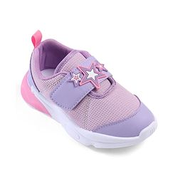 Cute Walk by Babyhug Velcro Closure Sneakers with Star Applique - Purple