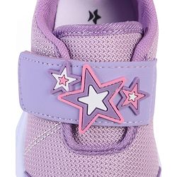 Cute Walk by Babyhug Velcro Closure Sneakers with Star Applique - Purple