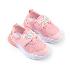 Cute Walk by Babyhug Velcro Closure Sneakers with Star Applique - Purple