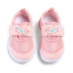 Cute Walk by Babyhug Velcro Closure Sneakers with Star Applique - Purple