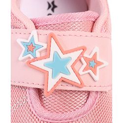 Cute Walk by Babyhug Velcro Closure Sneakers with Star Applique - Purple