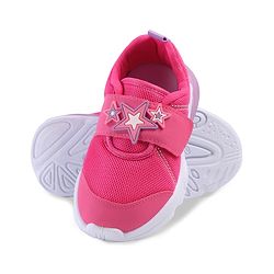 Cute Walk by Babyhug Velcro Closure Sneakers with Star Applique - Purple