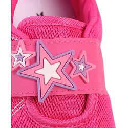 Cute Walk by Babyhug Velcro Closure Sneakers with Star Applique - Purple