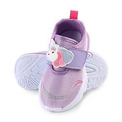 Cute Walk by Babyhug Velcro Closure Sneakers with Unicorn Applique - Mint