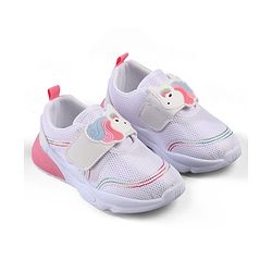 Cute Walk by Babyhug Velcro Closure Sneakers with Unicorn Applique - Mint