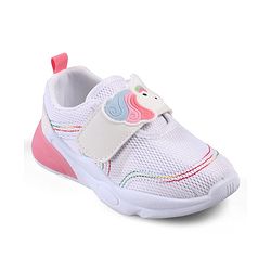 Cute Walk by Babyhug Velcro Closure Sneakers with Unicorn Applique - Mint