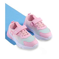 Cute Walk by Babyhug Velcro Closure Sneakers with Animal Applique - Pink