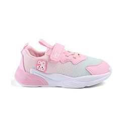 Cute Walk by Babyhug Velcro Closure Sneakers with Animal Applique - Pink