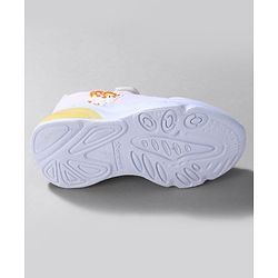 Cute Walk by Babyhug Sneaker Shoes With Animal Applique & Velcro Closure - Grey