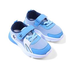 Cute Walk by Babyhug Velcro Closure Sneakers with Dino Applique - Blue