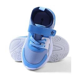 Cute Walk by Babyhug Velcro Closure Sneakers with Dino Applique - Blue